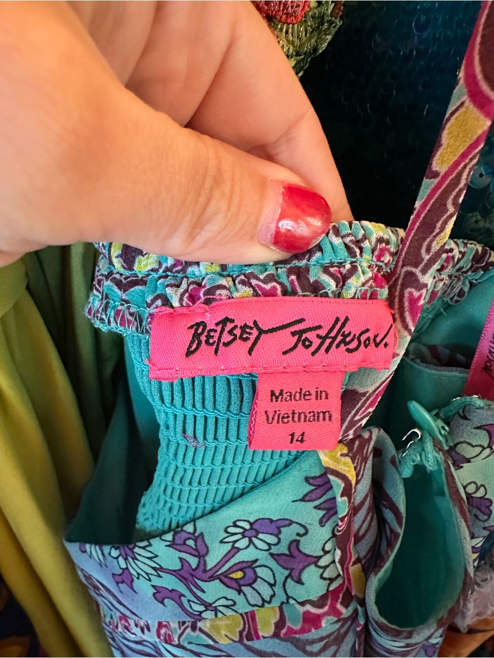 Betsey Johnson Y2K Boho Glam Maxi Dress - Picture 5 of 5